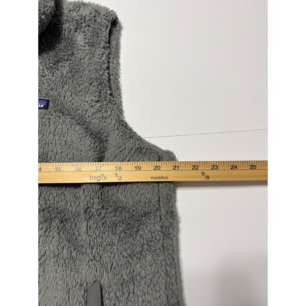Patagonia Womens Los Gatos Full Zip Vest Gray Fleece Pockets Warm Outdoors Sz XL - Picture 6 of 7
